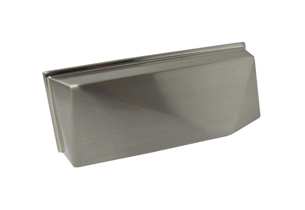 Puxador Concha Zamac 1607 Escovado 64mm [ H1607esc ] Metalsinos