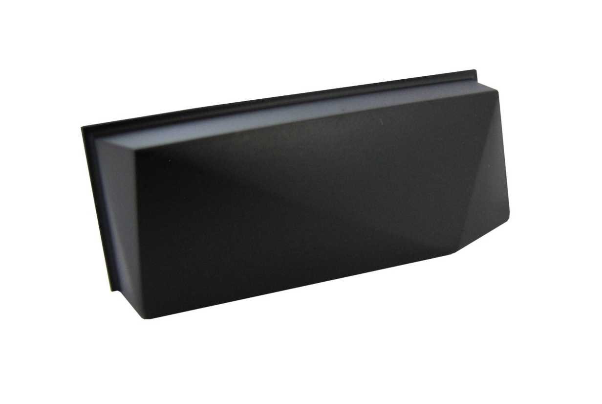 Puxador Concha Zamac 1607 Preto Fosco 64mm [ H1607pr Fosco