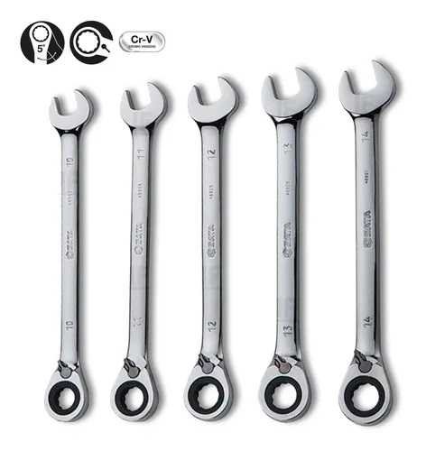 Chave Combinada Catraca Reversivel Jogo 5 Pecas Mm [ St09083sj ] Sata