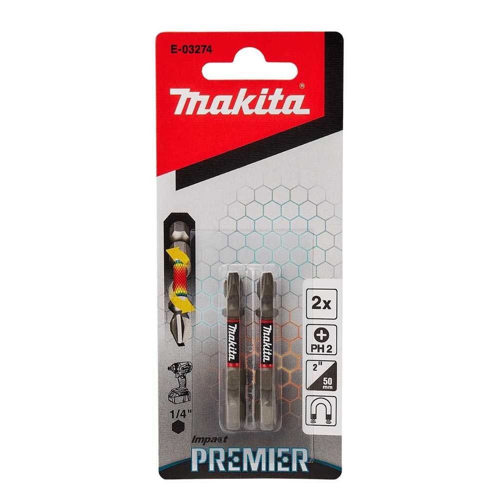 Jogo Ponteira Phillips 50mm Torcao C/ 02 Pc [ E-03274 ] - Makita