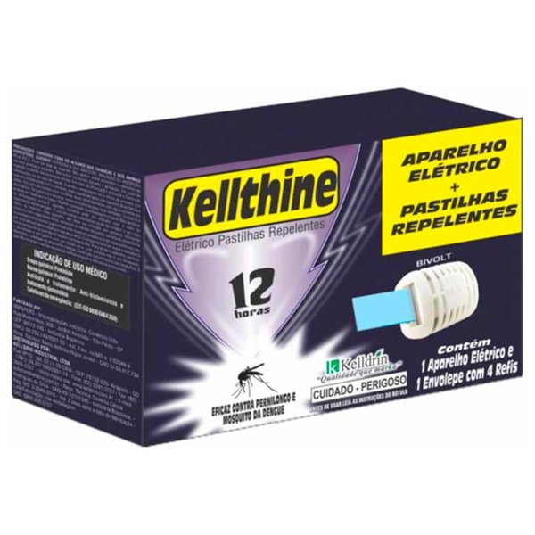 Repelente Elétrico C/ 4 Pastilhas - Kelldrin