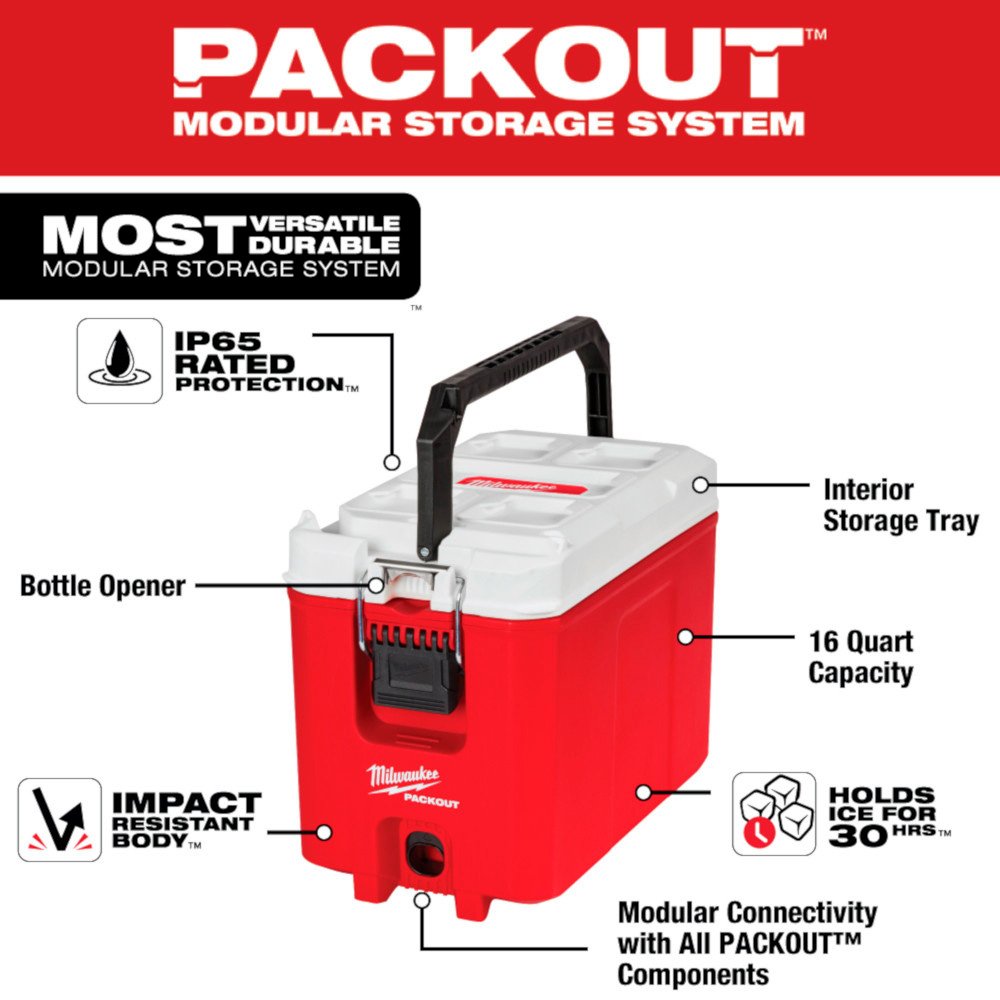 Cooler 15l Packout 16qt [ 48-22-8460 ] Milwaukee