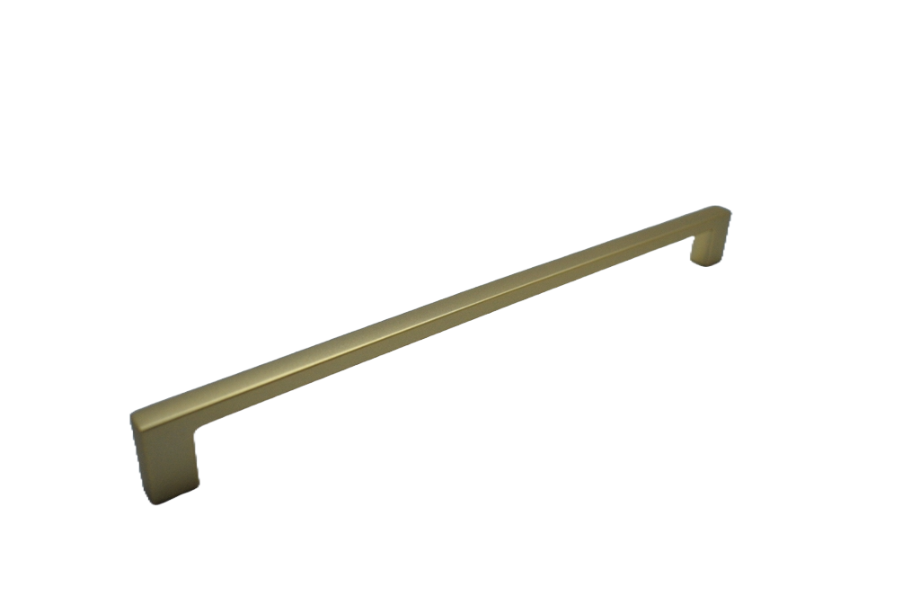 Puxador Zamac Lotus Ouro Acetinado 256mm [ 06184 ] Puxe Chic