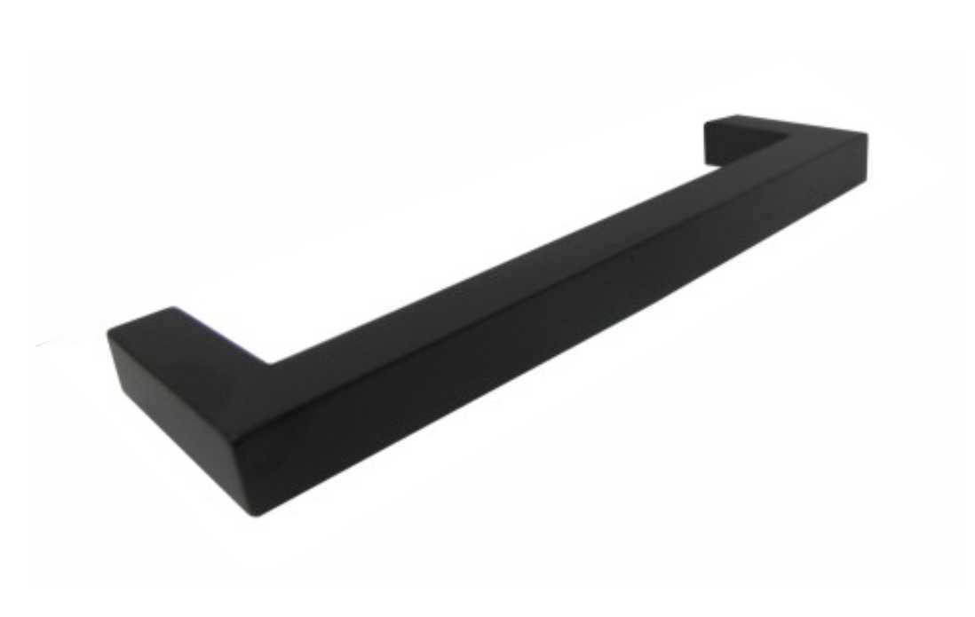 Puxador Alca Zamac 3350 Preto Fosco 96mm [ H3350/96 Pr ] Metalsinos