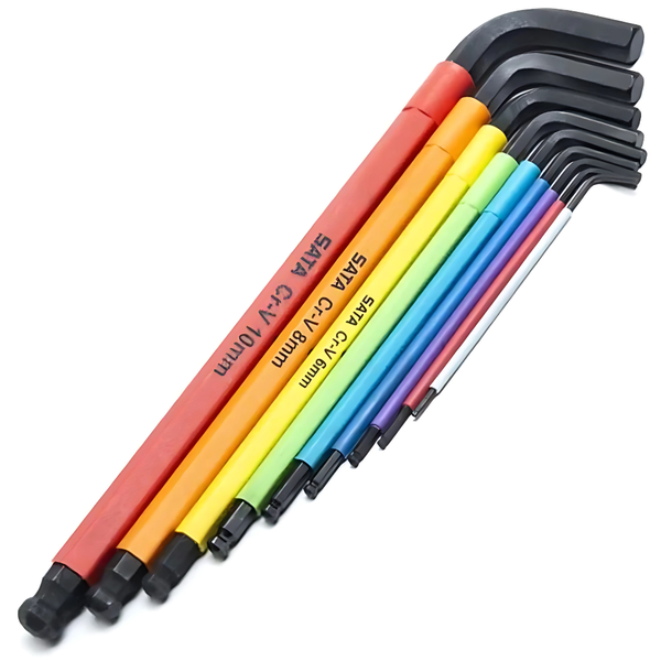 Jogo Chave Allen Hexagonal Longa 9pc Hex/ab [ St09101chsj ] Sata