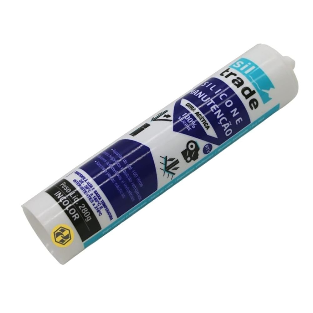 Silicone Acetico Manutencao Incolor 280g [ 1560080 ] Sil Trade